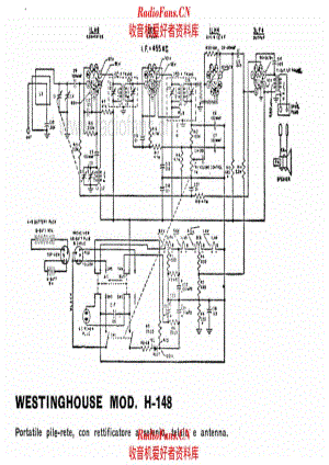 Westinghouse H-148 电路原理图.pdf