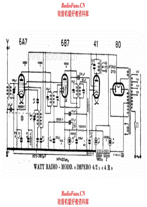 Watt Radio Impero 4-2 - 4R 电路原理图.pdf