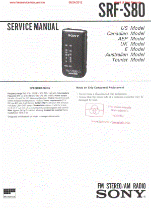 SONY srf-s80 电路原理图 .pdf
