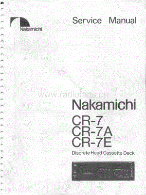 Nakamichi CR7维修手册 电路原理图.pdf