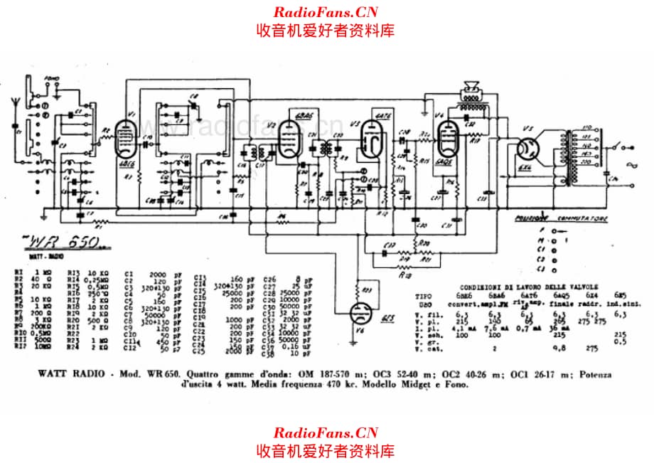 Watt Radio WR650 电路原理图.pdf_第1页