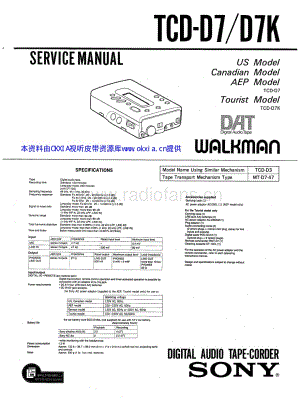 SONY TCD-D7电路原理图 .pdf