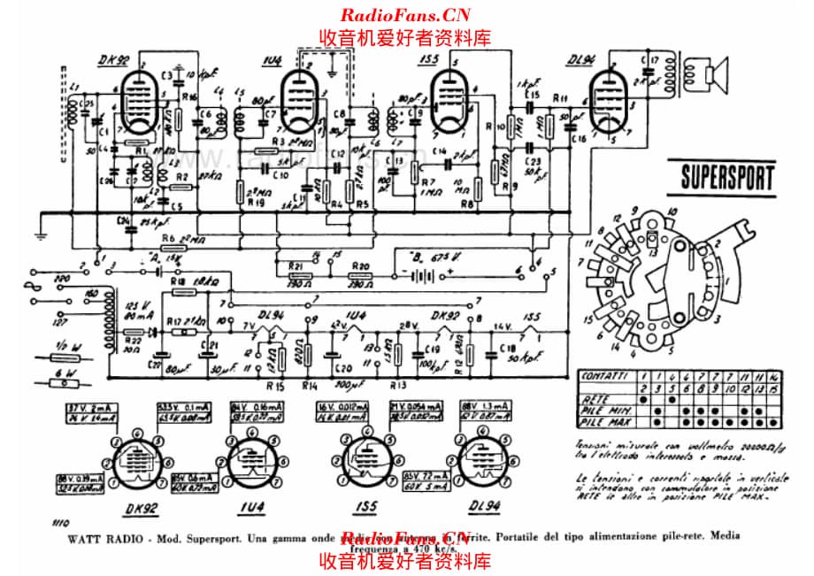 Watt Radio Super Sport 电路原理图.pdf_第1页