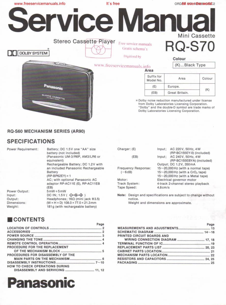 panasonic rq-s70电路原理图 .pdf_第1页