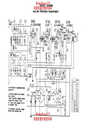 Voxson 614 Personal Superdinghy 电路原理图.pdf