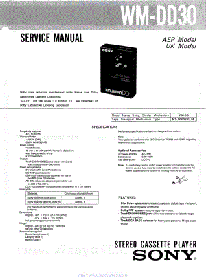 SONYwm-dd30电路原理图 .pdf