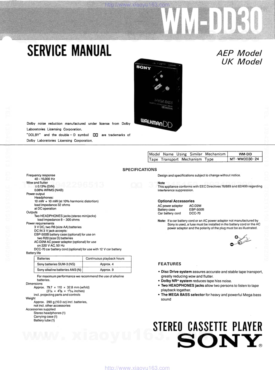 SONYwm-dd30电路原理图 .pdf_第1页