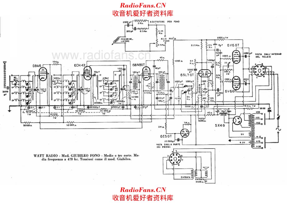 Watt Radio Giubileo Fono 电路原理图.pdf_第1页