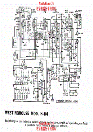 Westinghouse H-104 电路原理图.pdf