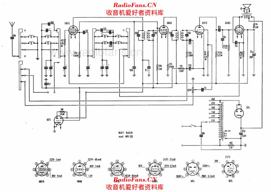 Watt Radio WR120 电路原理图.pdf_第1页