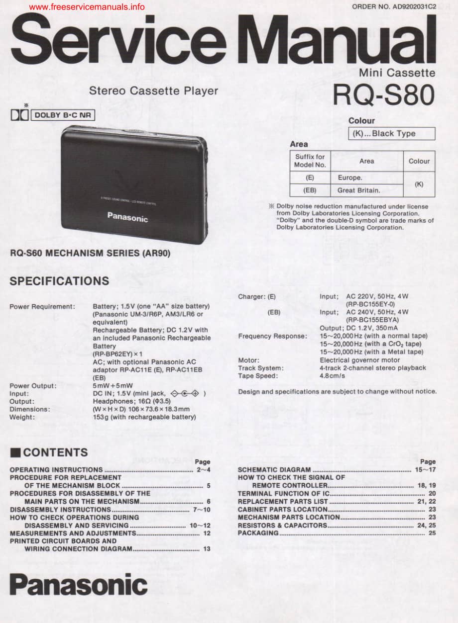 panasonic rq-s80电路原理图 .pdf_第1页