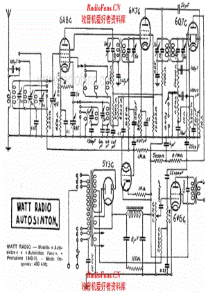 Watt Radio Autosinton 电路原理图.pdf