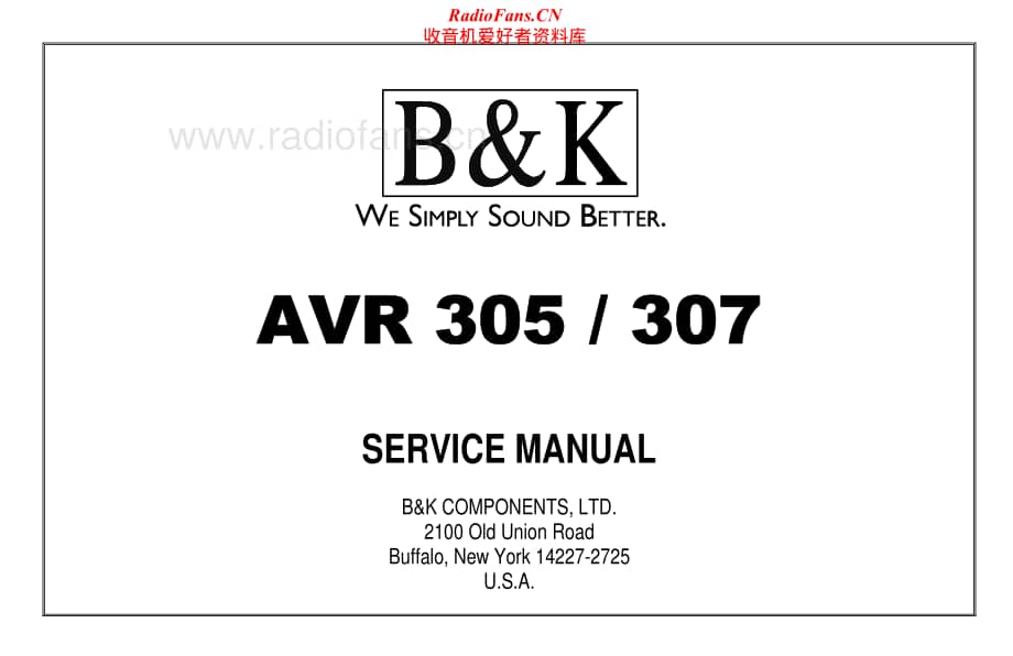 B&K-AVR305-avr-sm维修电路原理图.pdf_第1页