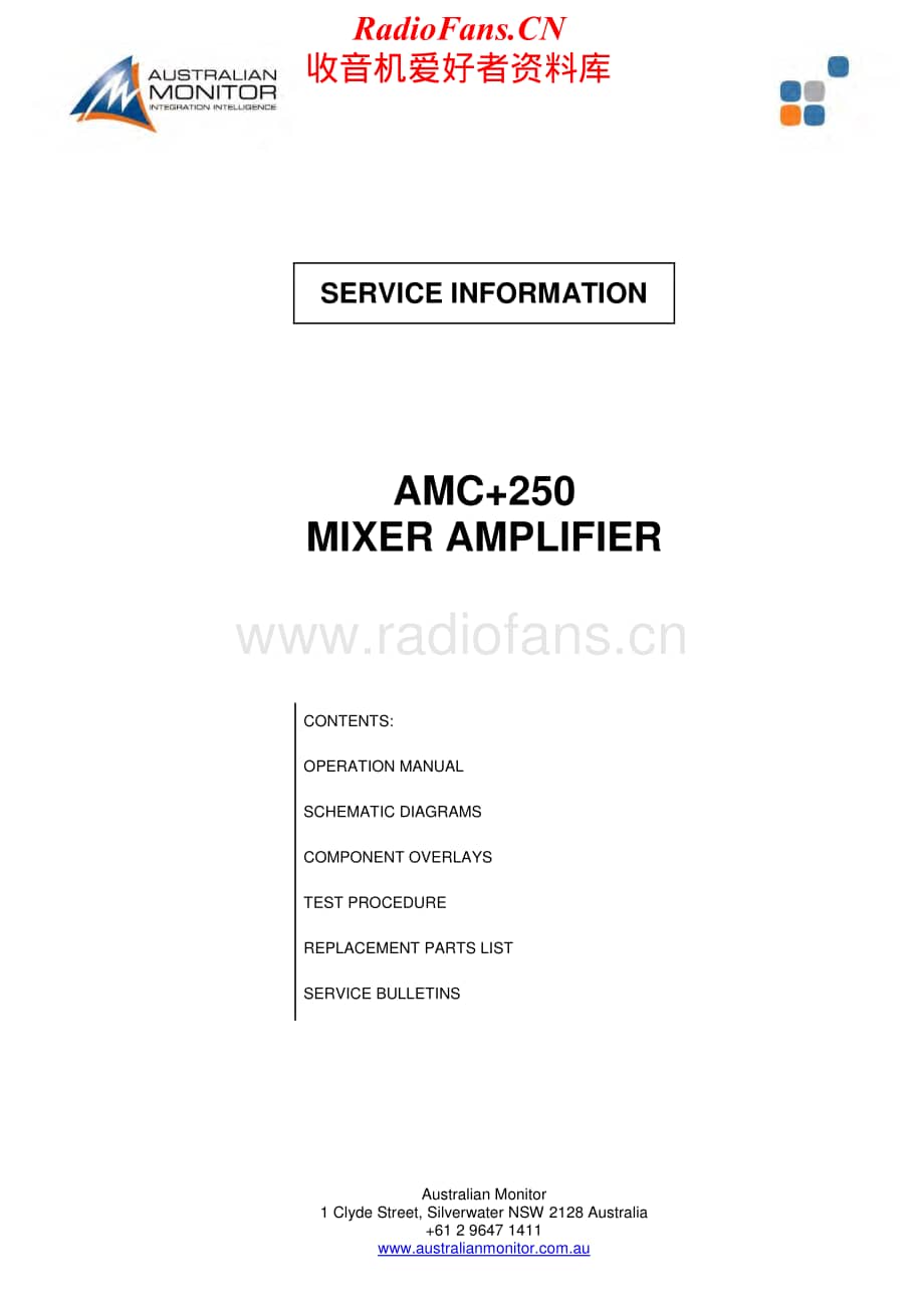 AustralianMonitor-AMCplus250-pwr-sm维修电路原理图.pdf_第1页