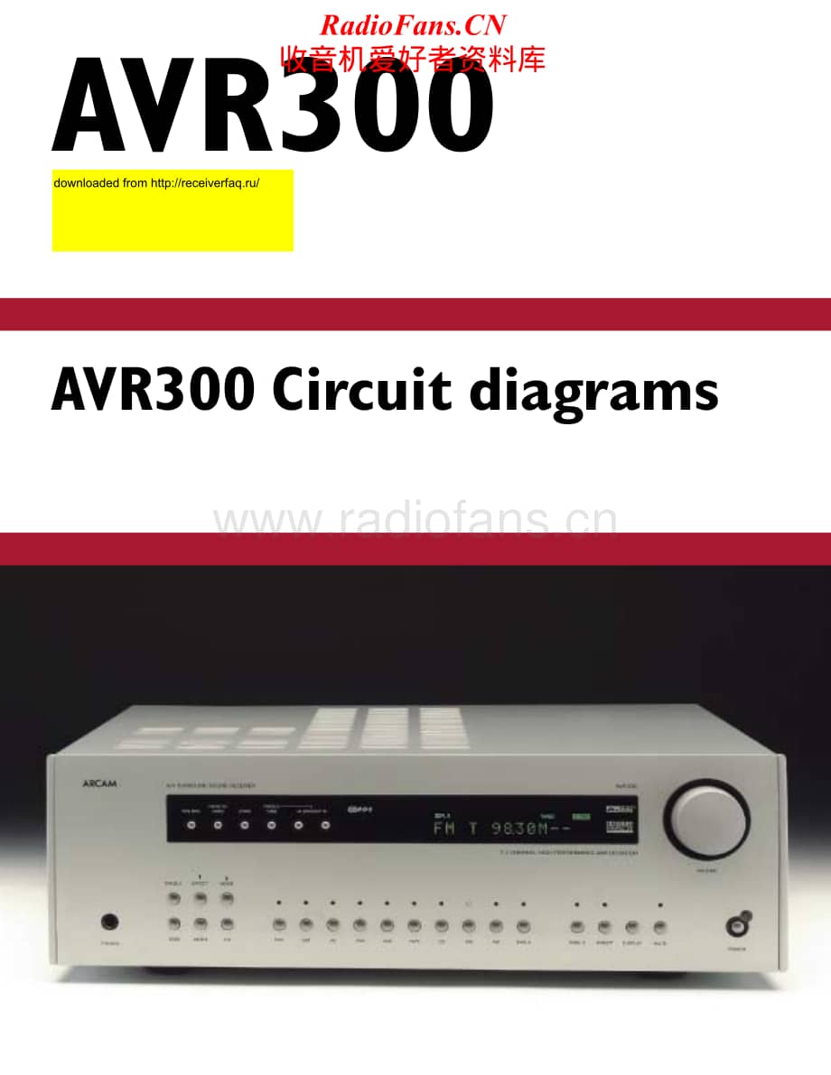 Arcam-DivaAVR300-avr-sch维修电路原理图.pdf_第1页