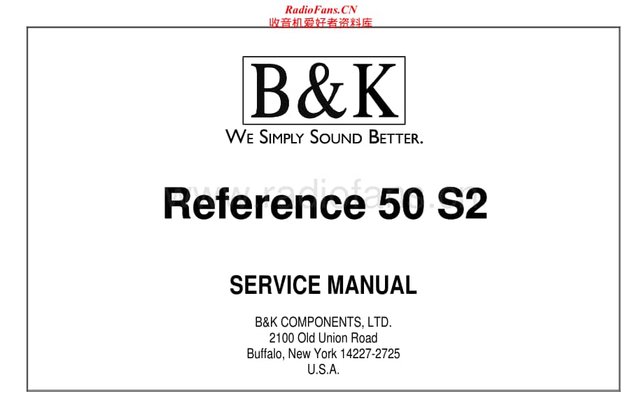 B&K-Reference50S2-avr-sm维修电路原理图.pdf_第1页