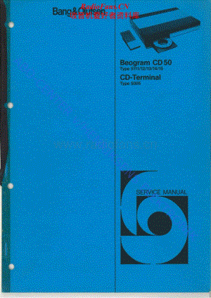 B&O-BeogramCD50-Type-511x维修电路原理图.pdf