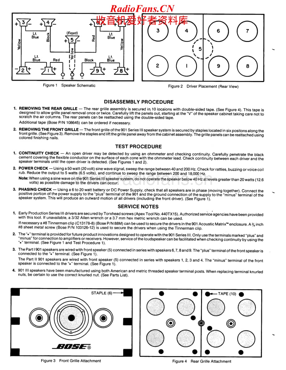 Bose-901III-spk-sm维修电路原理图.pdf_第2页