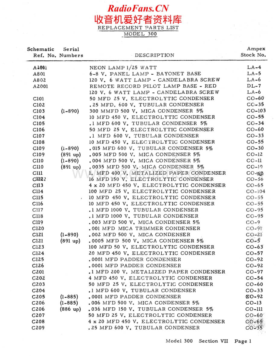 Ampex-300-1950-tape-pl维修电路原理图.pdf_第2页