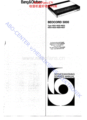 B&O-Beocord5000-type-492x维修电路原理图.pdf