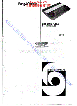 B&O-BeogramCDX-type-512x维修电路原理图.pdf