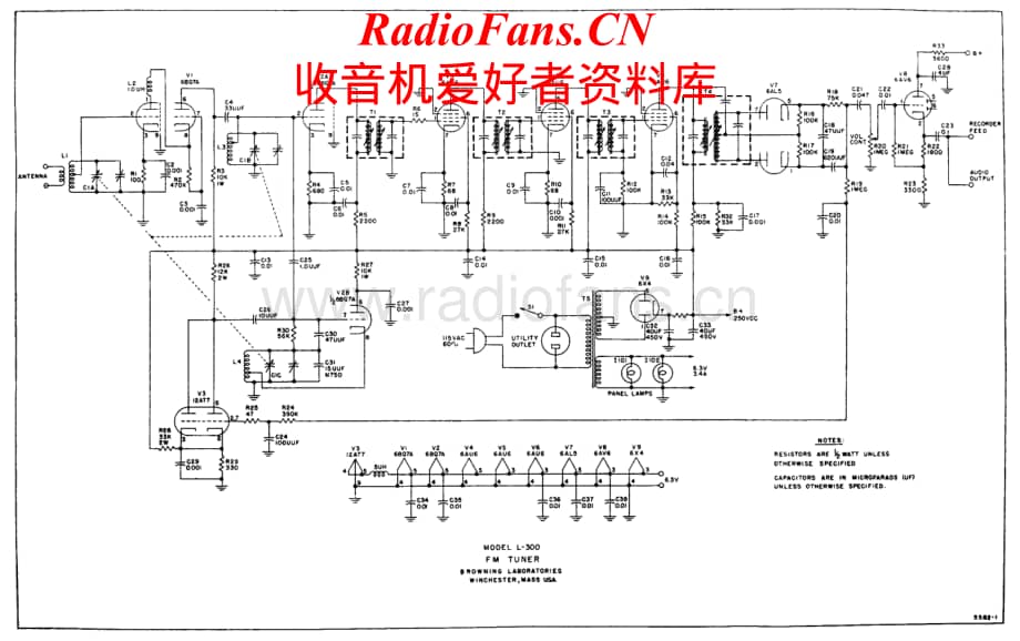 Browning-L300-tun-sch维修电路原理图.pdf_第1页