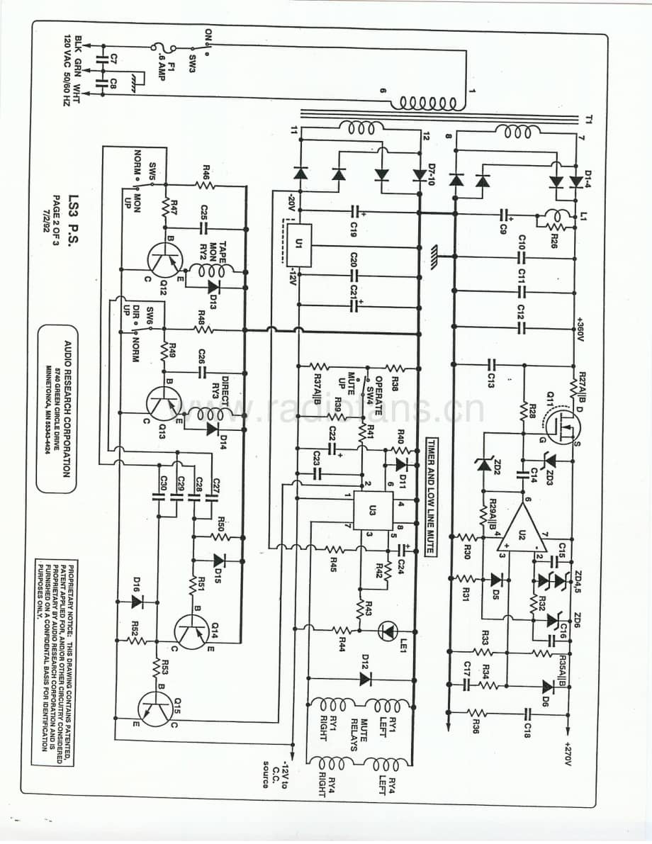 AudioResearch-LS3-pre-sch维修电路原理图.pdf_第3页