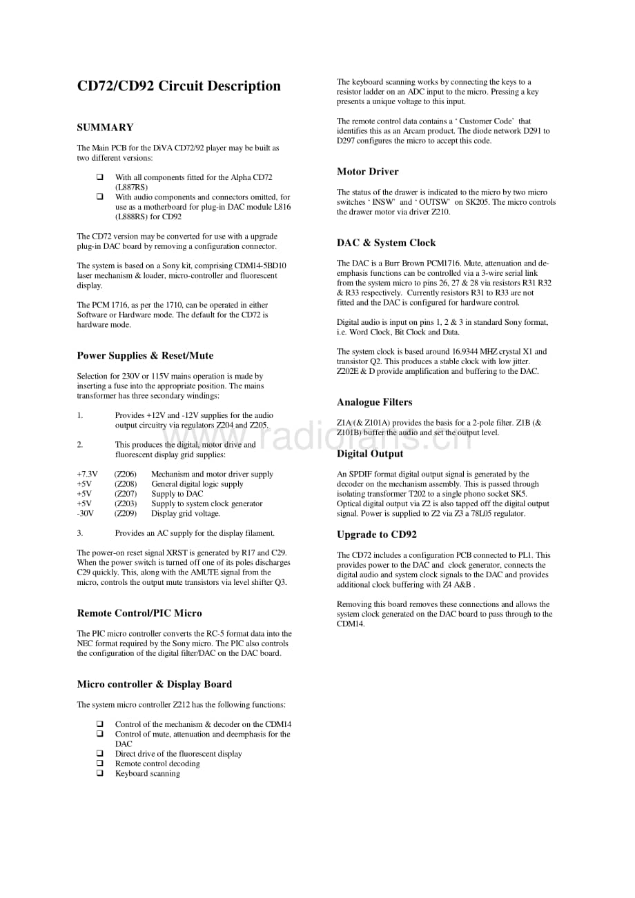 Arcam-DivaCD72-cd-sm维修电路原理图.pdf_第3页