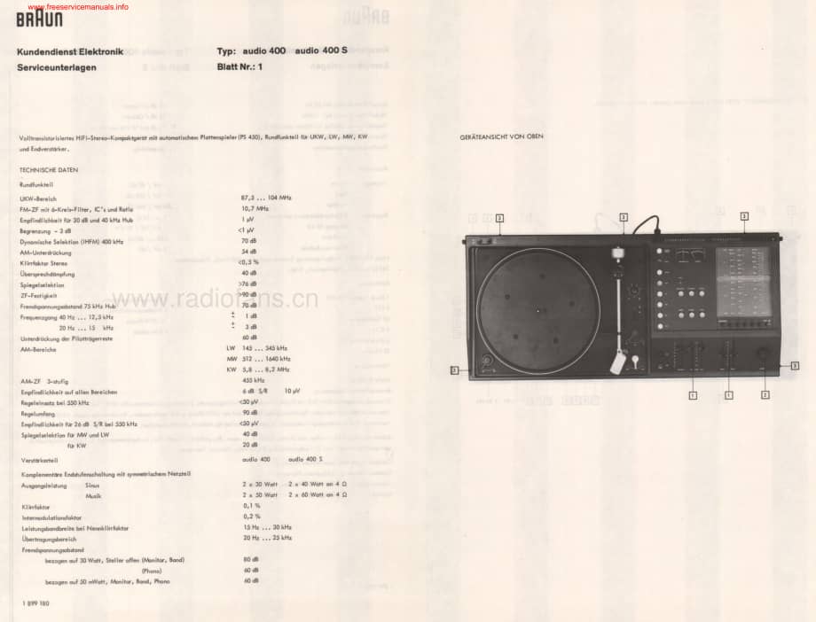 Braun-Audio400-rec-sm维修电路原理图.pdf_第3页