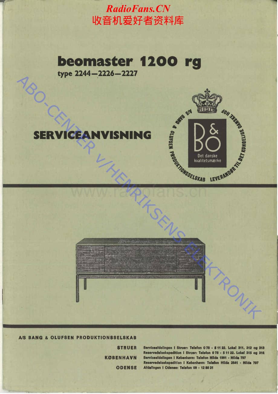 B&O-Beomaster1200-type-2244维修电路原理图.pdf_第1页