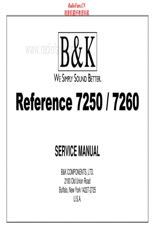 B&K-Reference7260-pwr-sm维修电路原理图.pdf