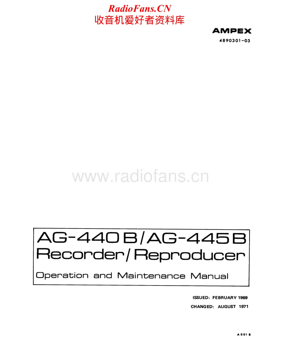 Ampex-AG440B-tape-sch维修电路原理图.pdf_第1页