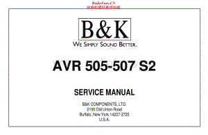 B&K-AVR505-avr-sm维修电路原理图.pdf