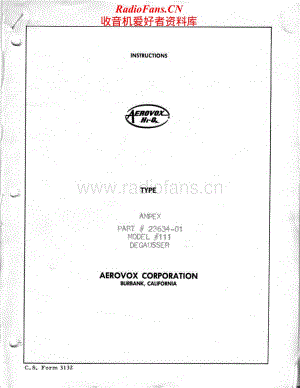 Ampex-111-dg-sch维修电路原理图.pdf