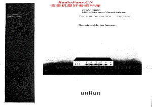 Braun-CSV1000-int-sm维修电路原理图.pdf