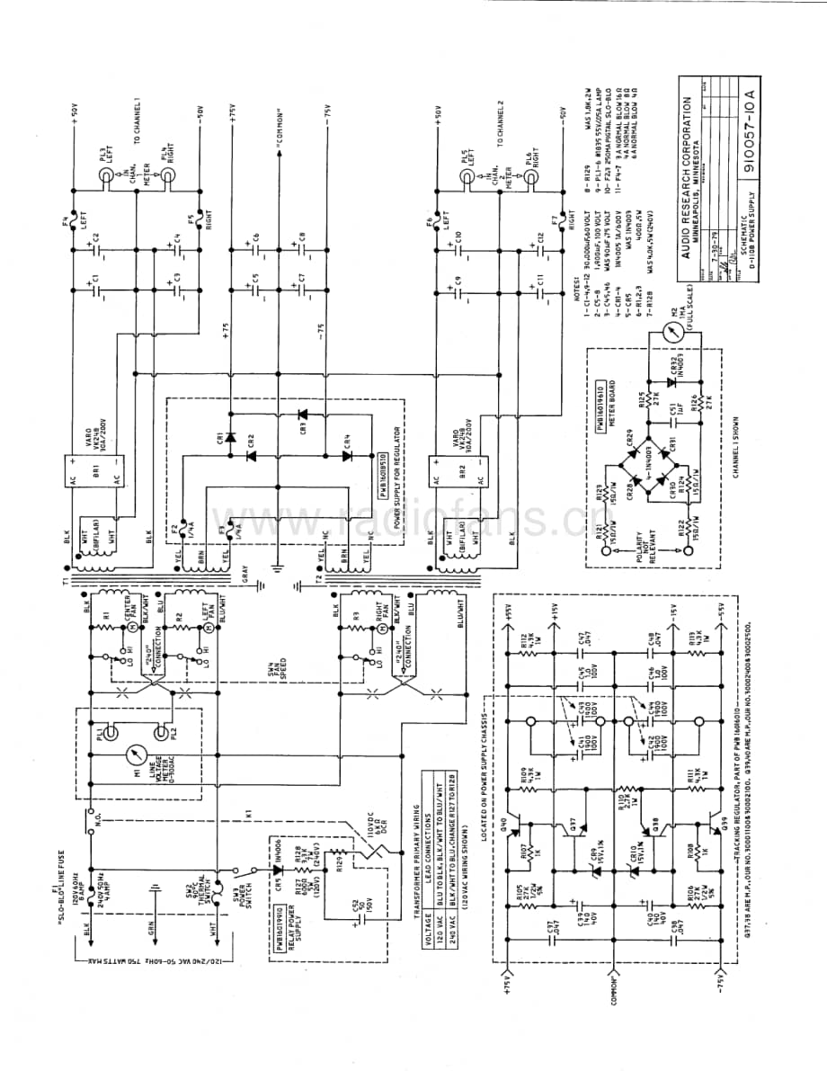AudioResearch-D110B-pwr-sch维修电路原理图.pdf_第3页