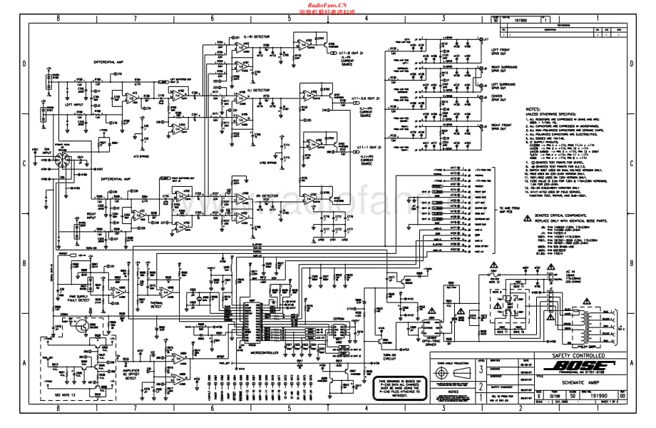 Bose-Am8P-pwr-sch维修电路原理图.pdf_第1页