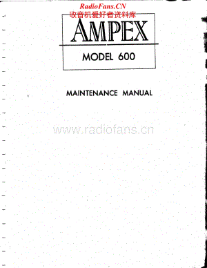 Ampex-600-tape-sm维修电路原理图.pdf