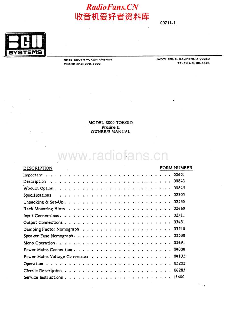 BGW-8000-pwr-sm维修电路原理图.pdf_第1页