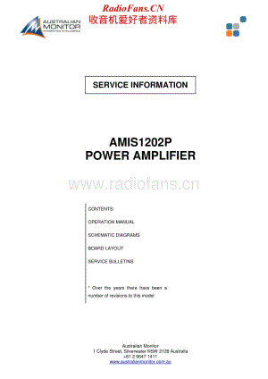 AustralianMonitor-AMIS1202P-pwr-sm维修电路原理图.pdf