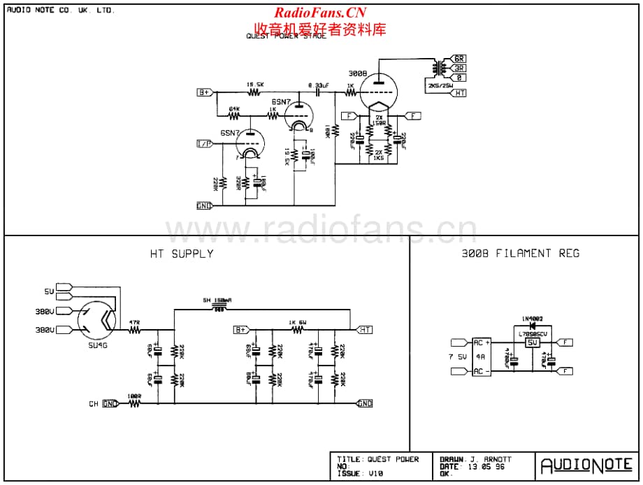 AudioNote-Quest-pwr-sch维修电路原理图.pdf_第1页