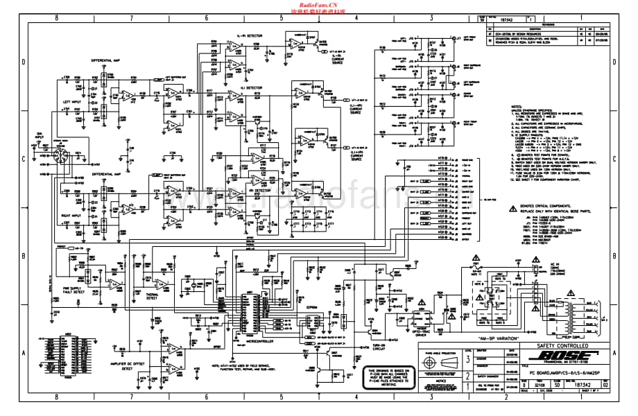 Bose-Am25P-pwr-sch维修电路原理图.pdf_第1页