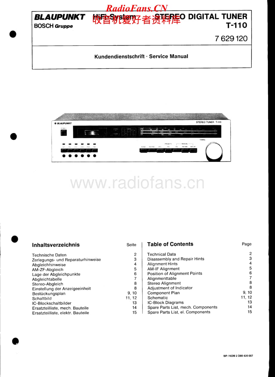 Blaupunkt-T110-tun-sm维修电路原理图.pdf_第1页