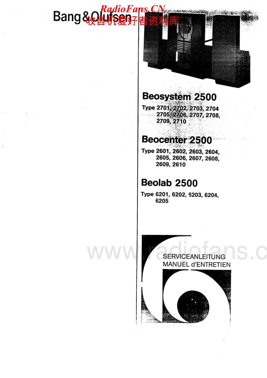 B&O-Beosystem2500-type-27xx维修电路原理图.pdf_第1页