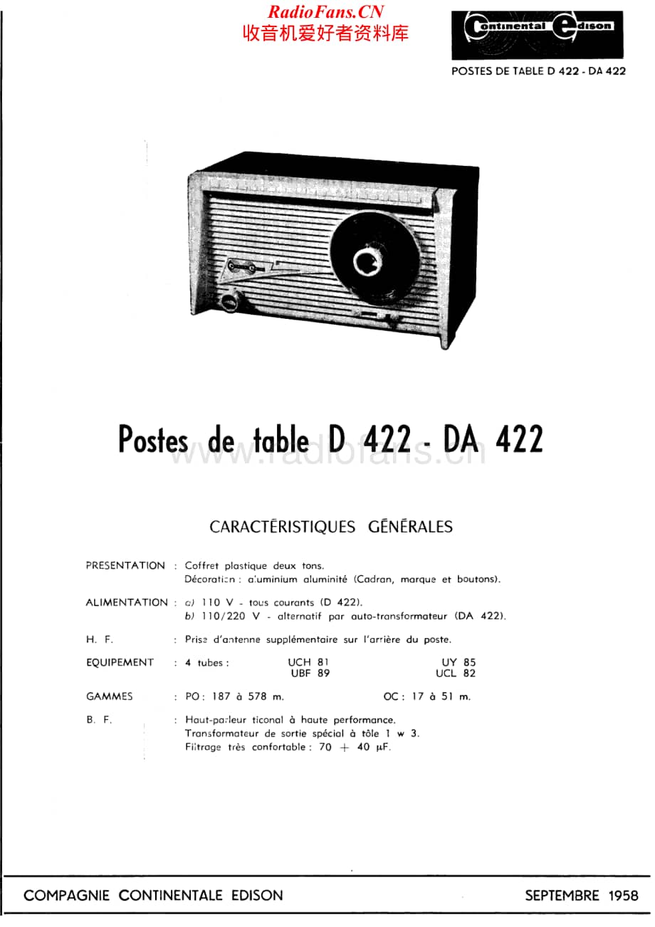 Continental-D422-rec-sch维修电路原理图.pdf_第1页