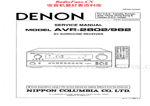 Denon-AVR2802-avr-sm维修电路原理图.pdf