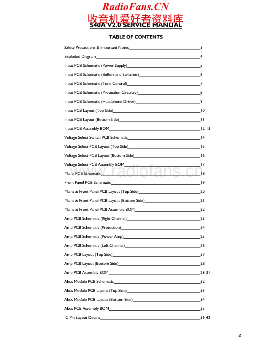 Cambridge-540AV2-int-sm维修电路原理图.pdf_第2页