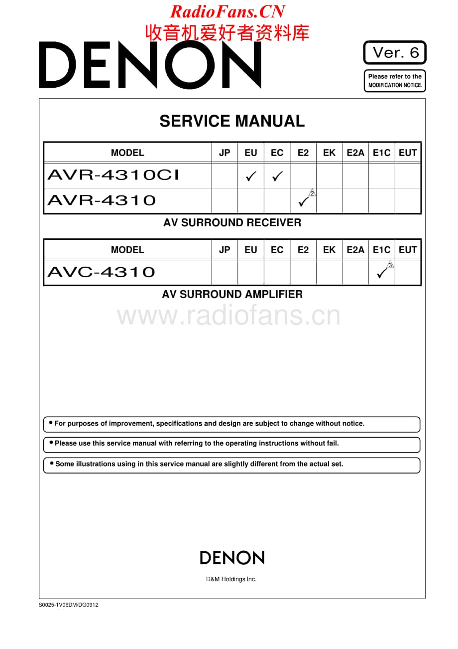 Denon-AVR4310-avr-sm维修电路原理图.pdf_第1页