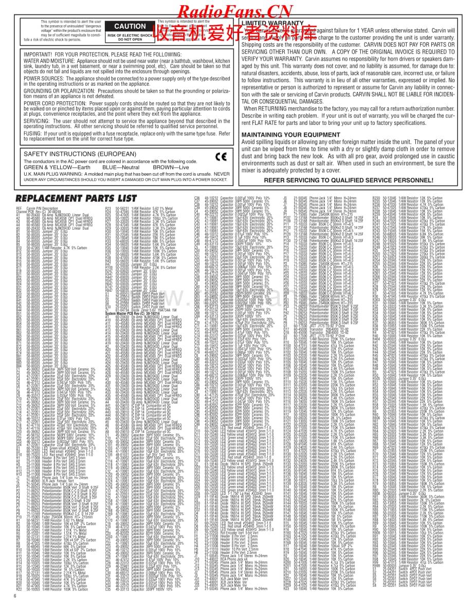 Carvin-C844-mix-sup维修电路原理图.pdf_第1页