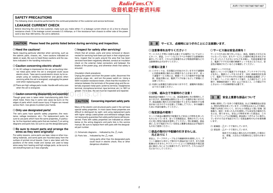 Denon-AVR687-avr-sm维修电路原理图.pdf_第2页